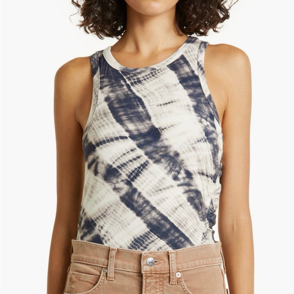 Veronica Beard Rhône tie dye scoop neck tank top